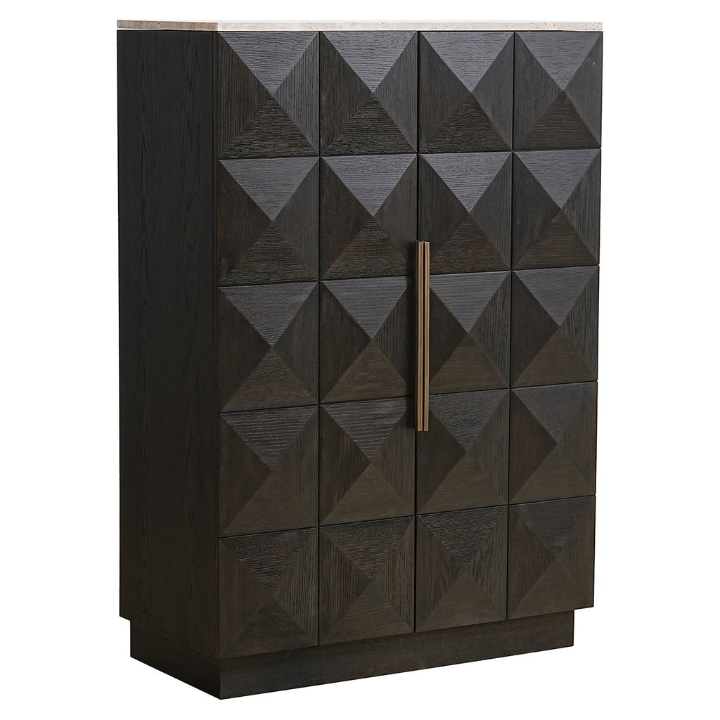 Wandkast Claremont 2-deurs (Bruin)