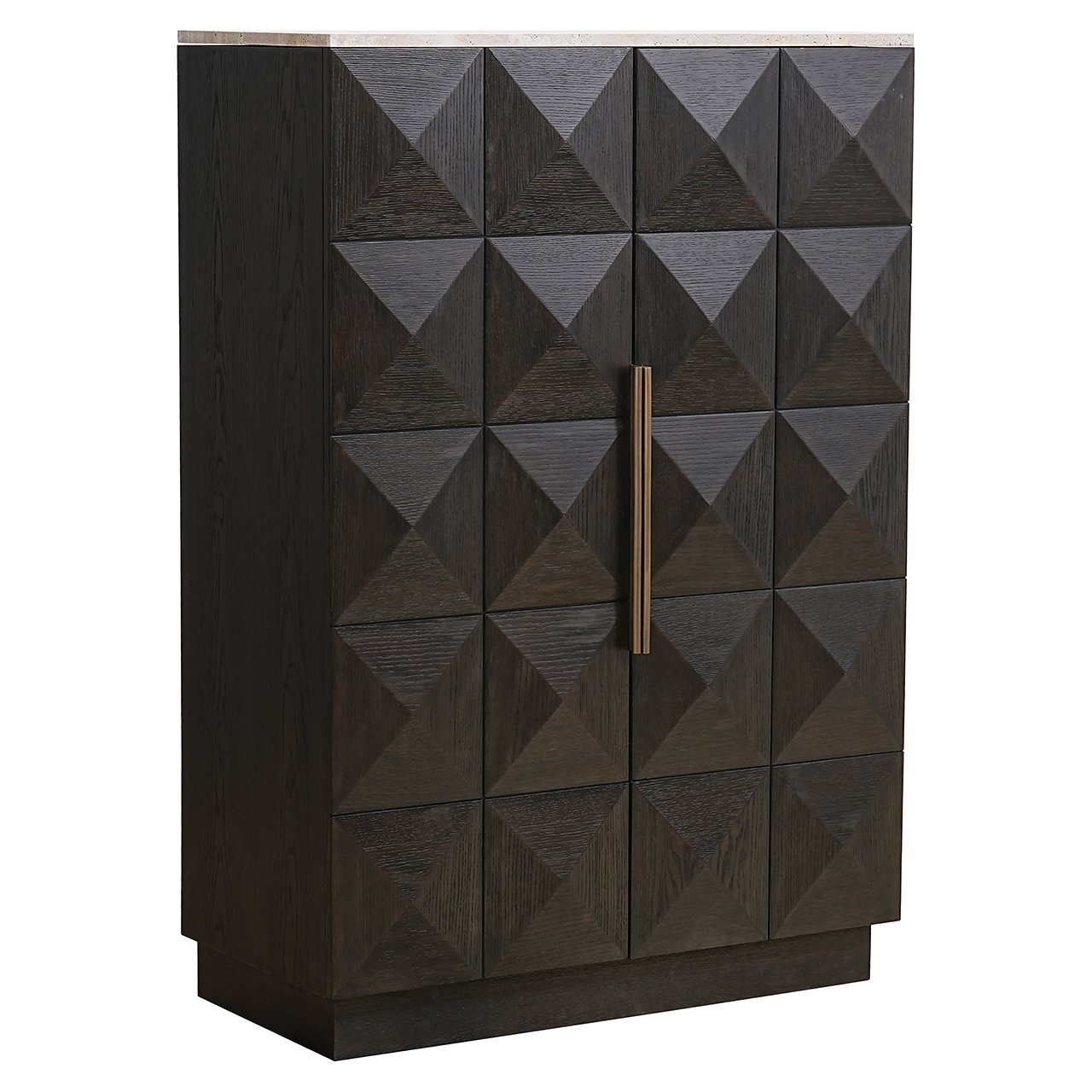Wandkast Claremont 2-deurs (Bruin)