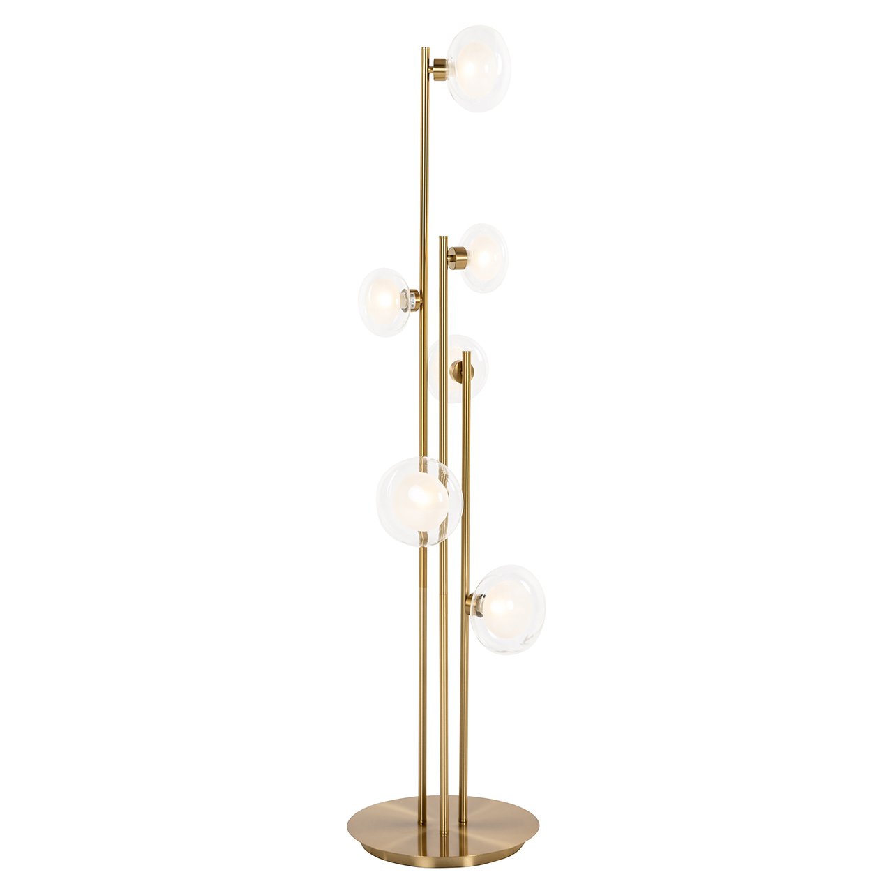 Vloerlamp Luva messing (Geborsteld Goud)
