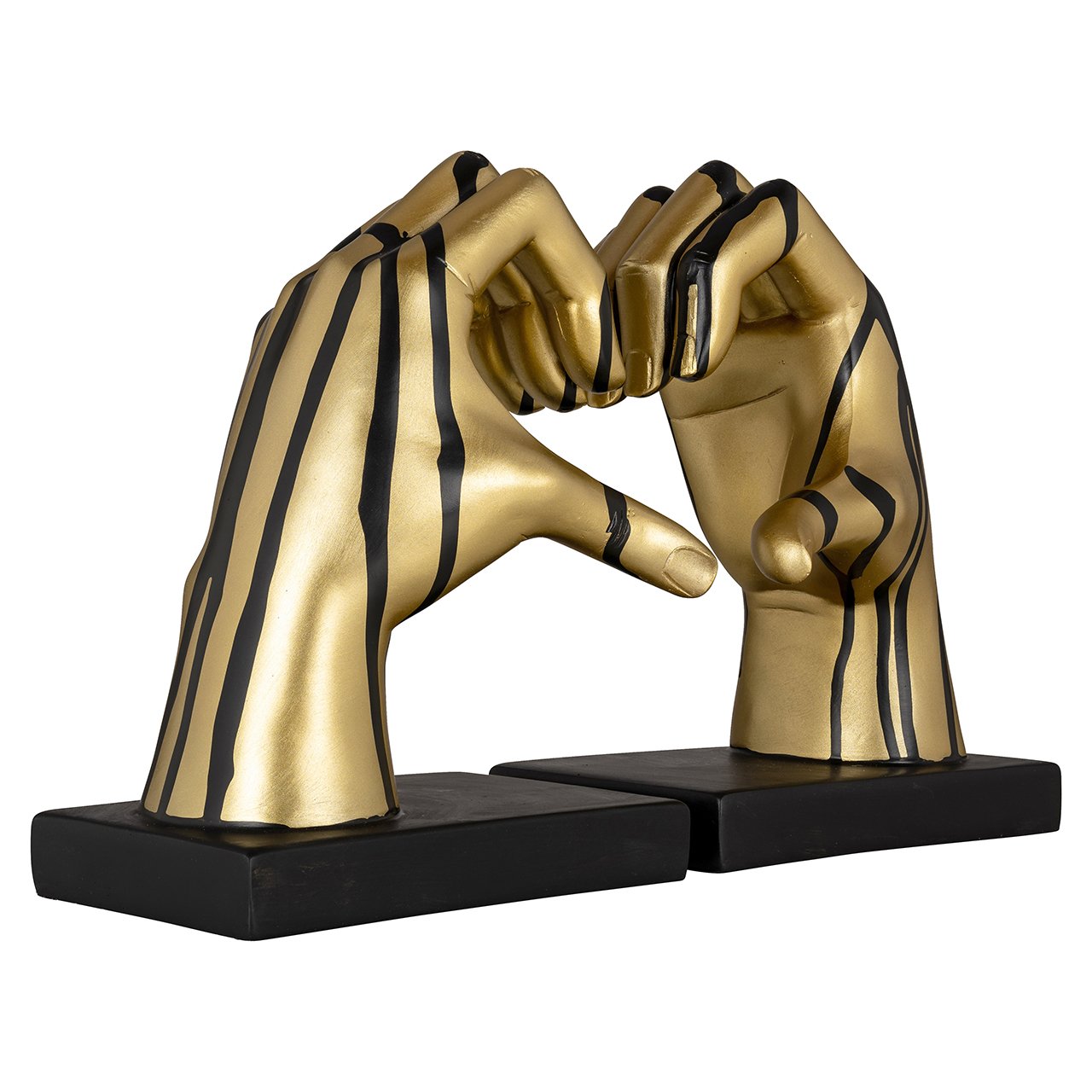 Boekenstandaard Love (Zwart/goud)