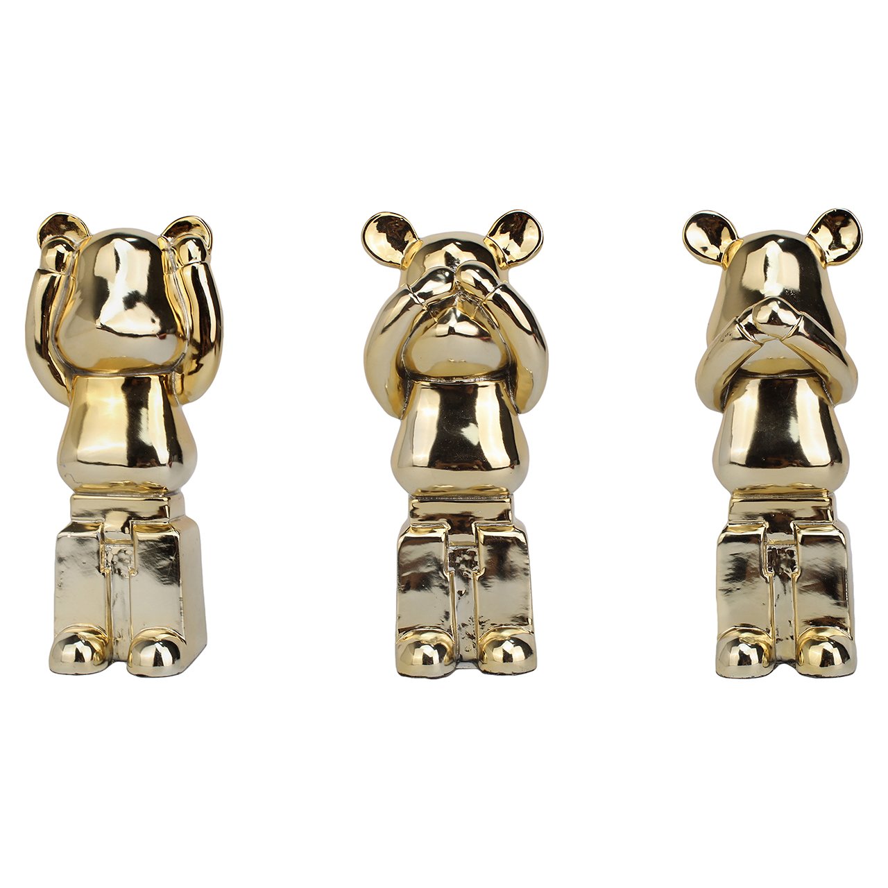 Deco object Berna set van 3 (Goud)