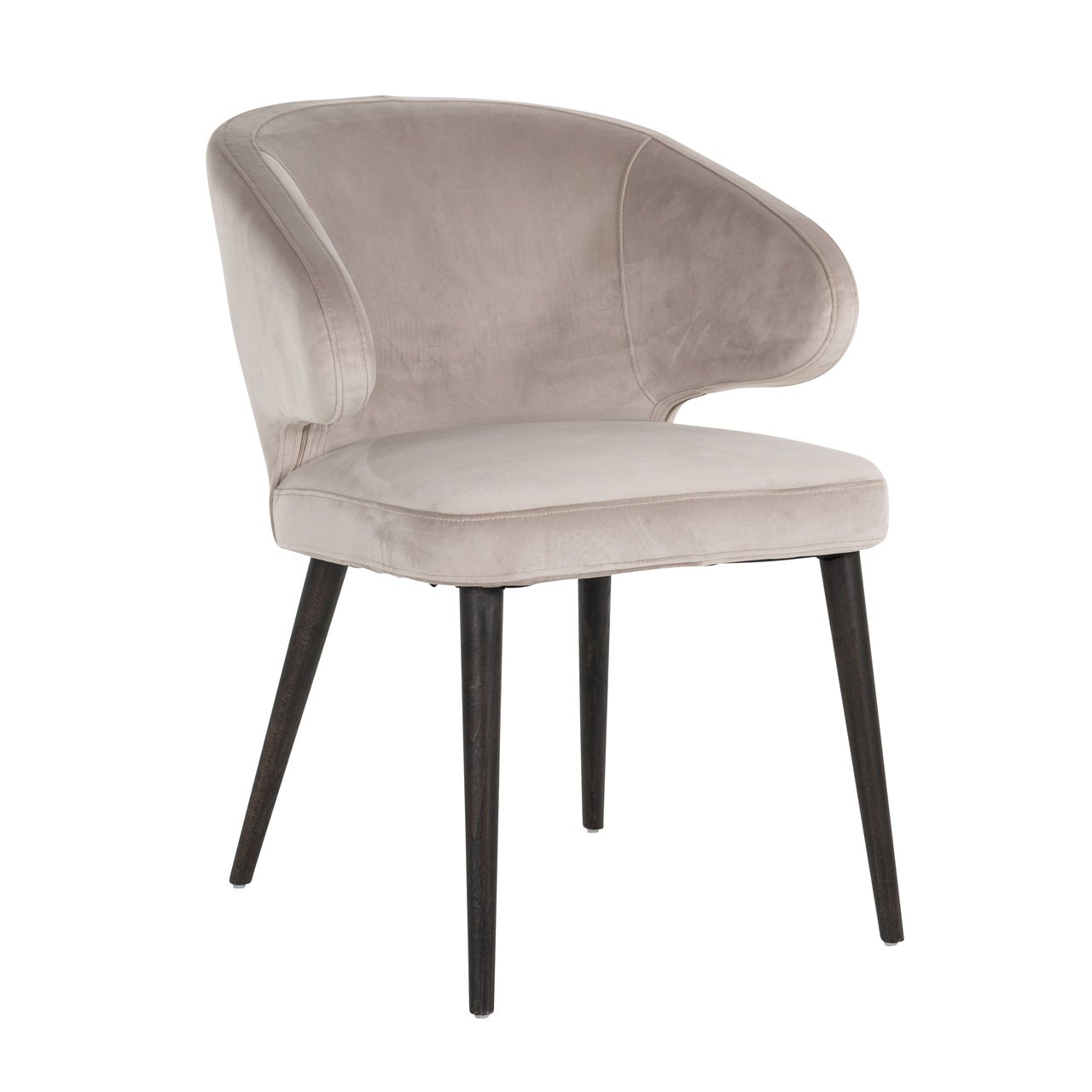 Stoel Indigo khaki fluweel (Quartz Khaki 903)