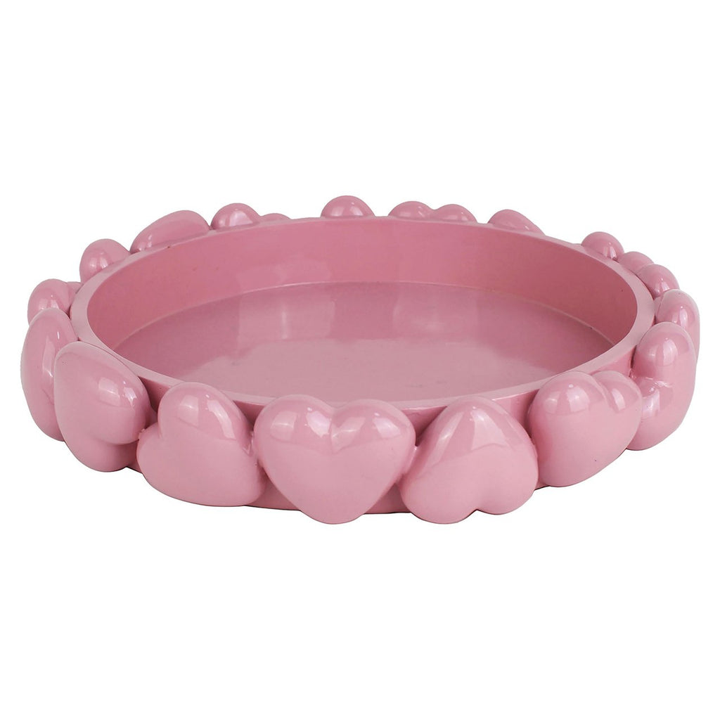 Dienblad Suzie hearts (Roze)
