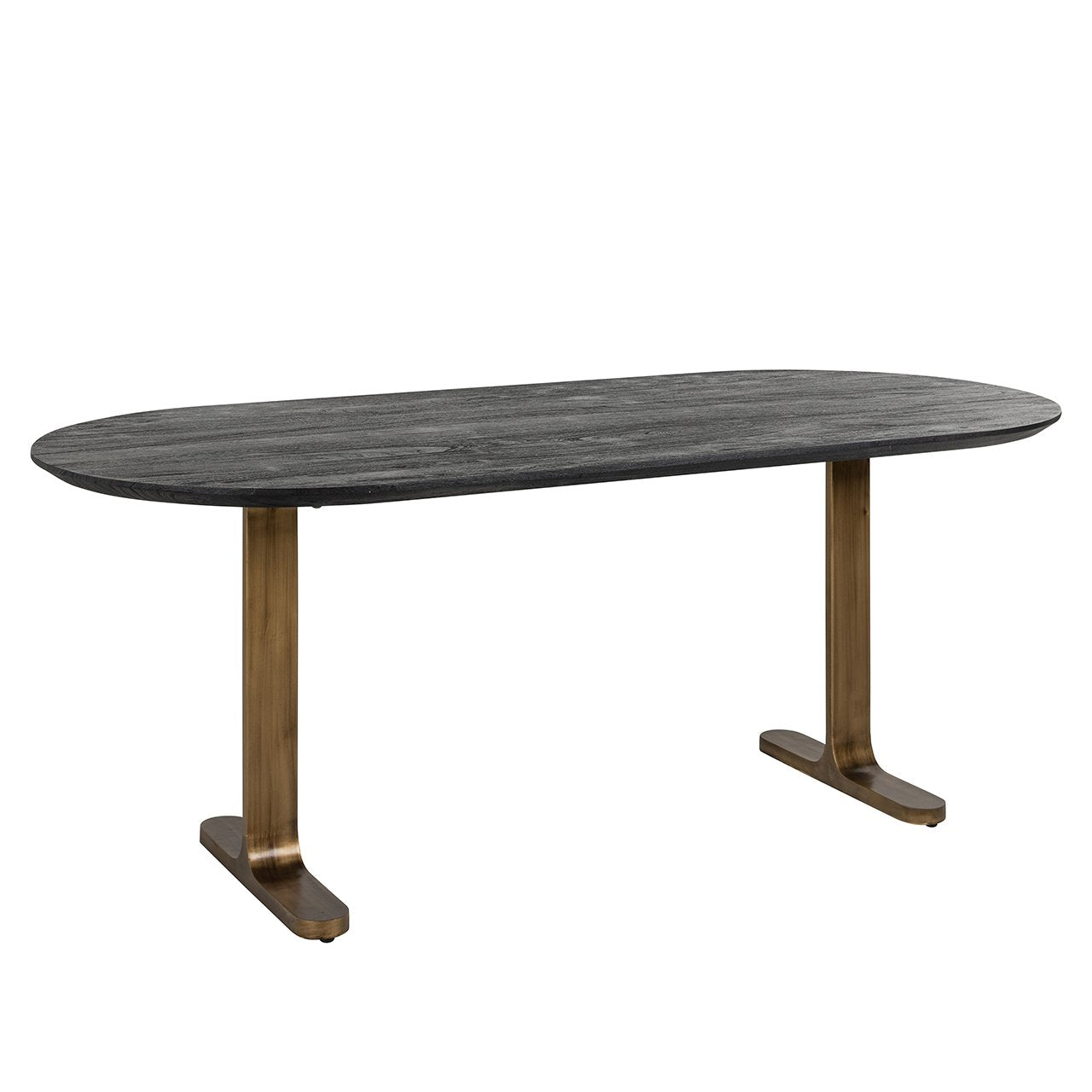 Eettafel Revelin 200 (Zwart/goud)