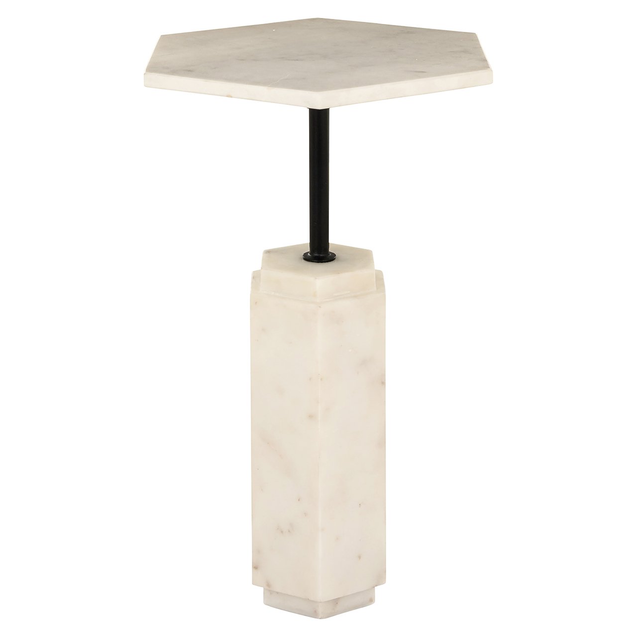 Bijzettafel Lilitha (Zwart/wit)