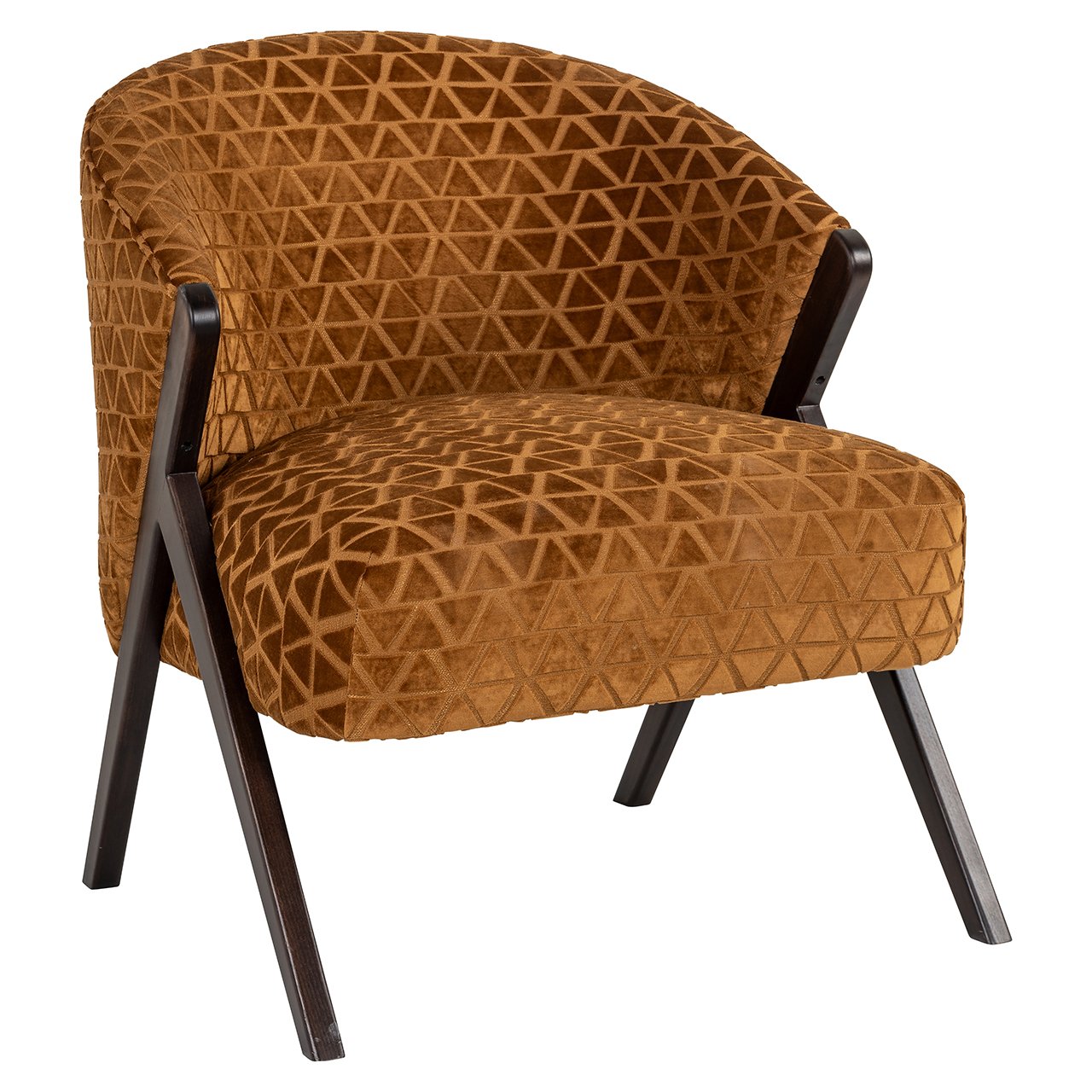 Fauteuil Mia gouden driehoek (Driehoek 2013 oud goud)