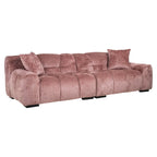 Bank Charelle roze chenille (Bergen 705 roze chenille)