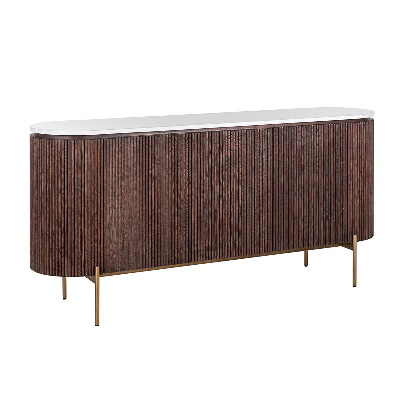 Dressoir Barkley 3-deuren (Geborsteld Goud)