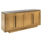 Dressoir Finsbury 4-deurs (Zwart/goud)