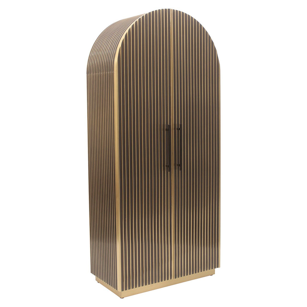 Wandkast Les Arcs 2-deurs (Geborsteld Goud)