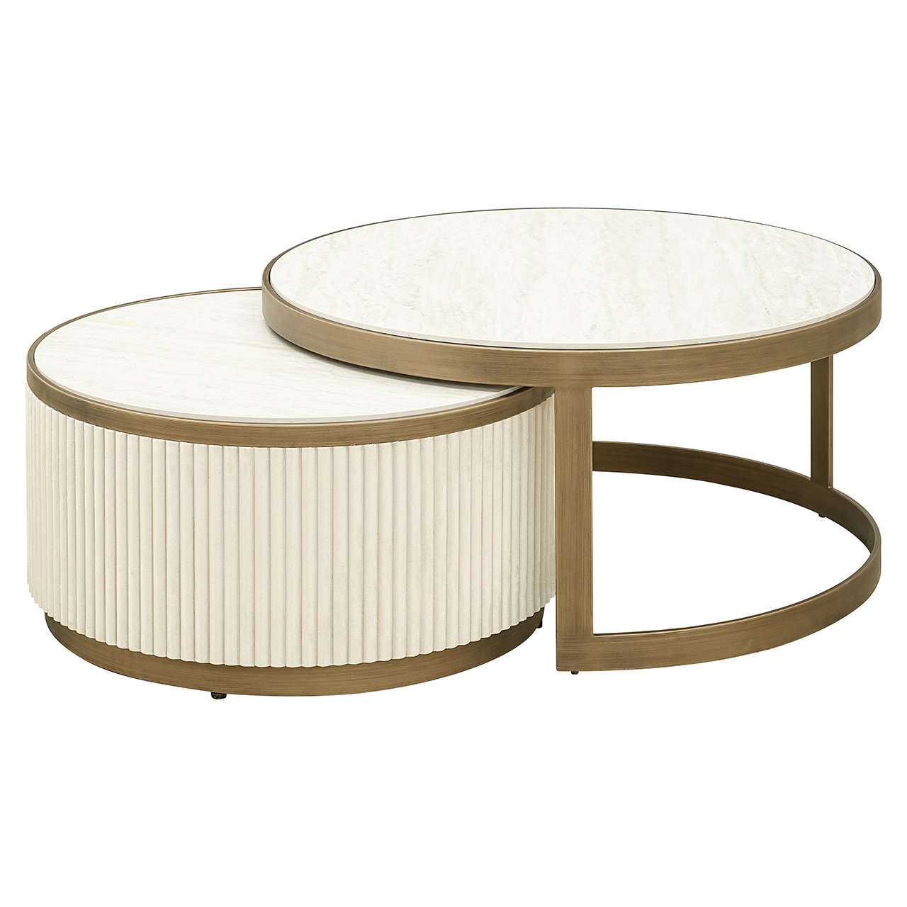 Salontafel Tivoli set van 2 (Wit)