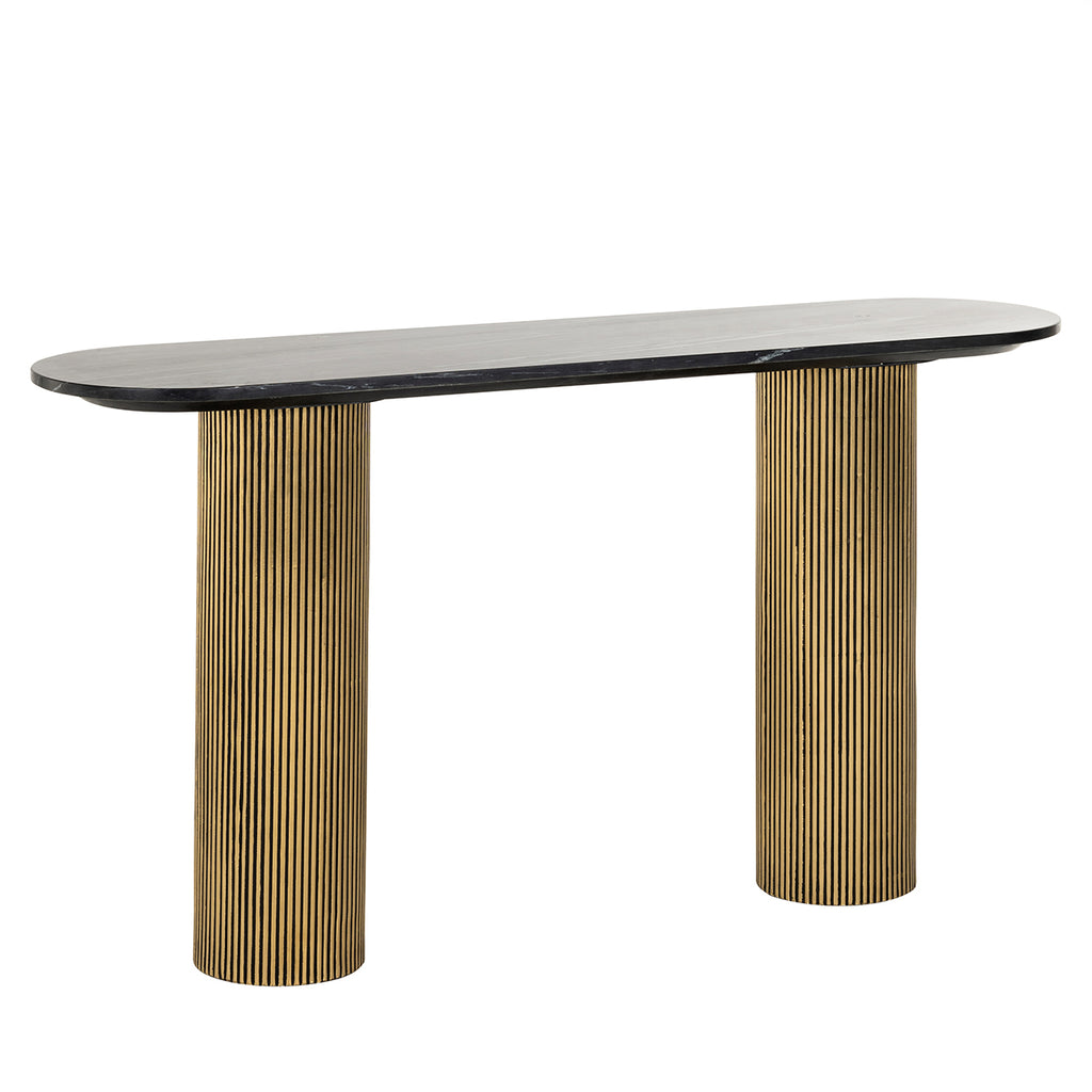 Wandtafel Dayton (Zwart/goud)
