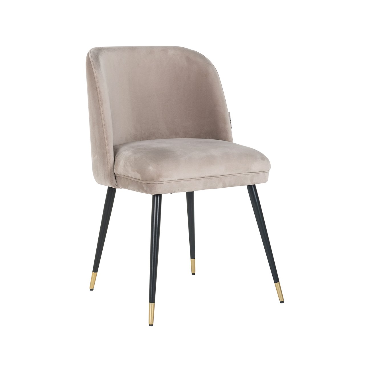 Stoel Alicia khaki fluweel brandvertragend (FR-Quartz 903 Khaki)