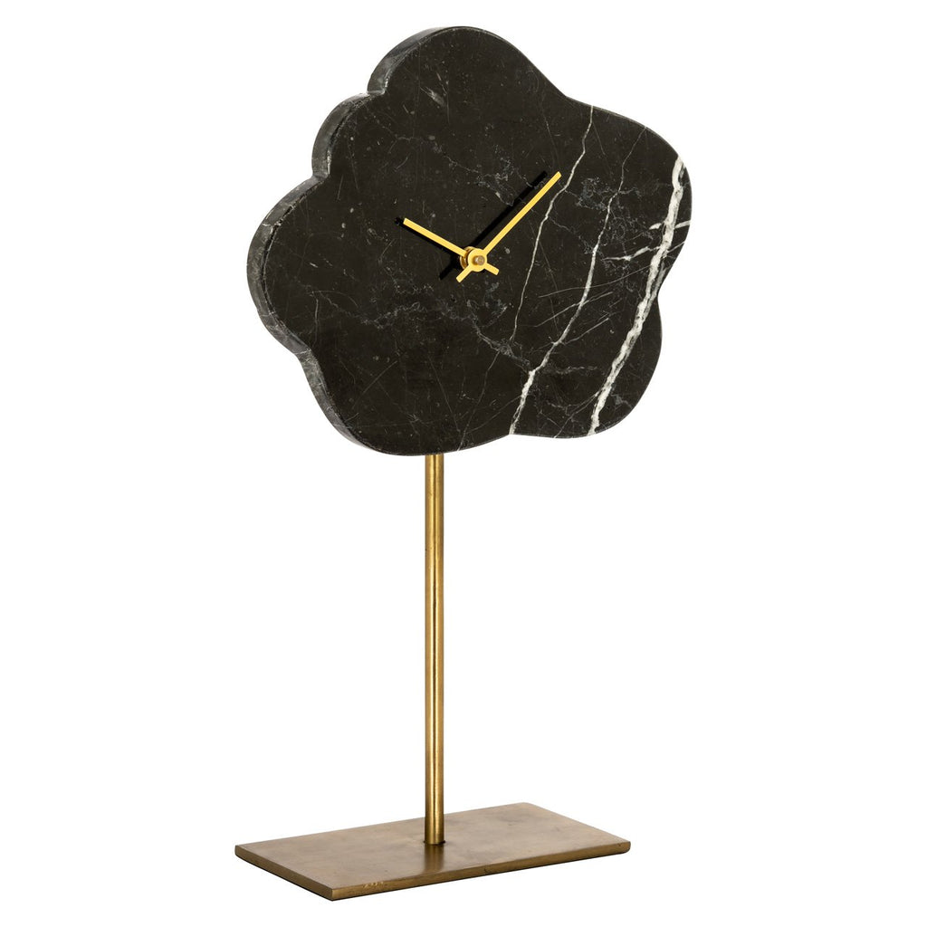 Klok Bram met standaard (Zwart/goud)