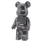 Decoratieobject Beer klein zwart (Zilver)