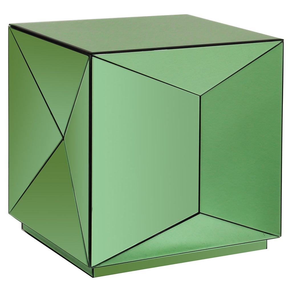 Bijzettafel Shifra spiegel groen (Groen)