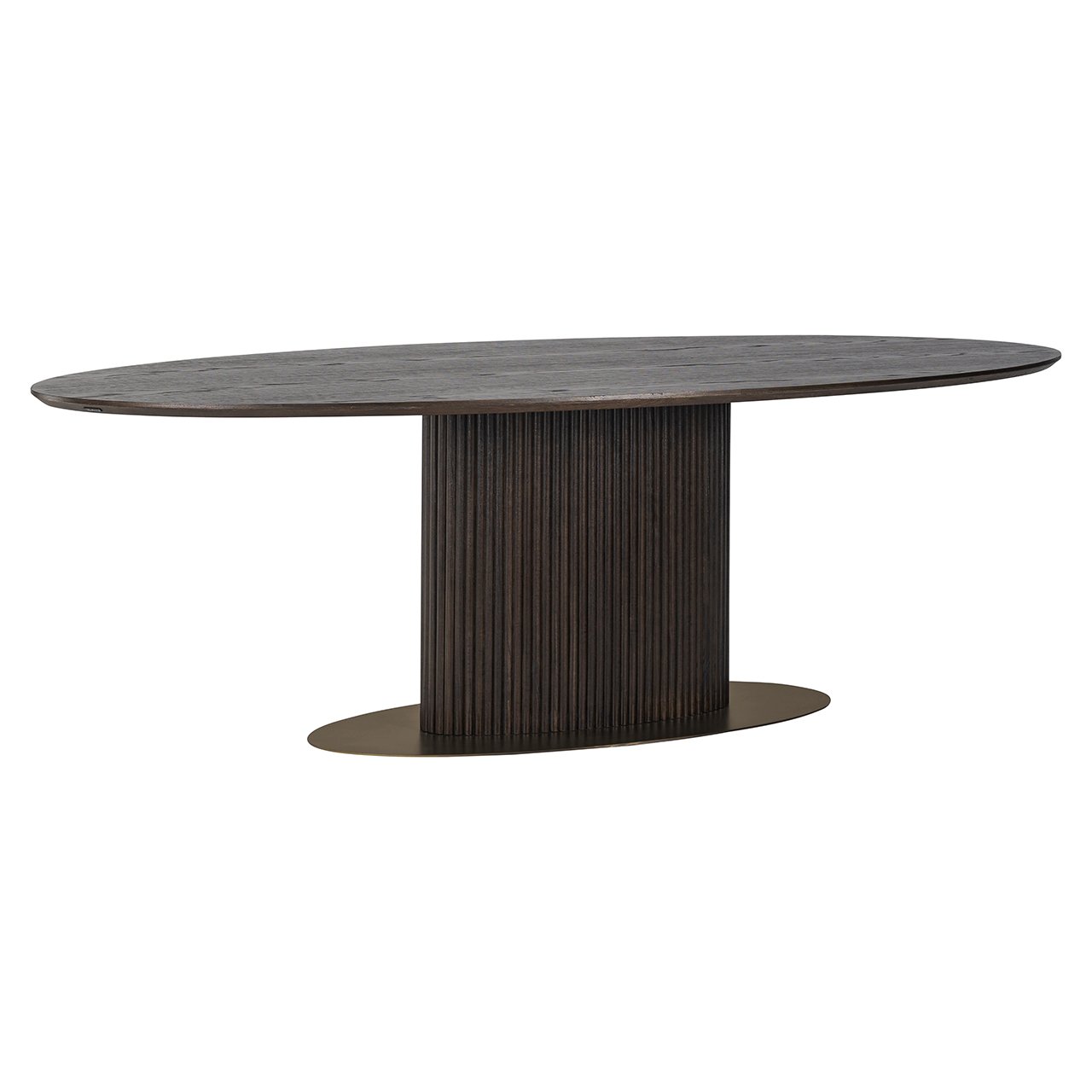 Eettafel Luxor ovaal 235 (Bruin)