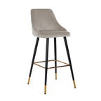 Barstoel Imani khaki fluweel (Quartz Khaki 903)