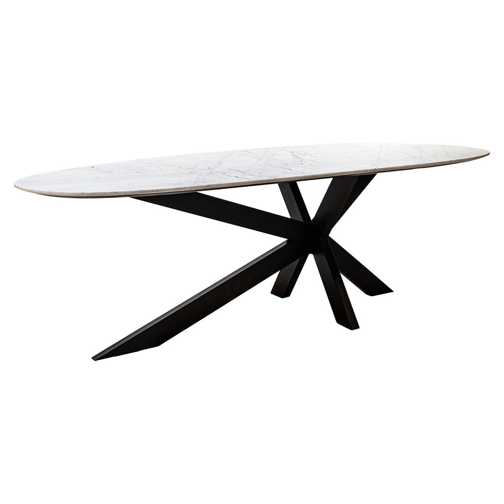 Eettafel Trocadero wit (Zwart/wit)