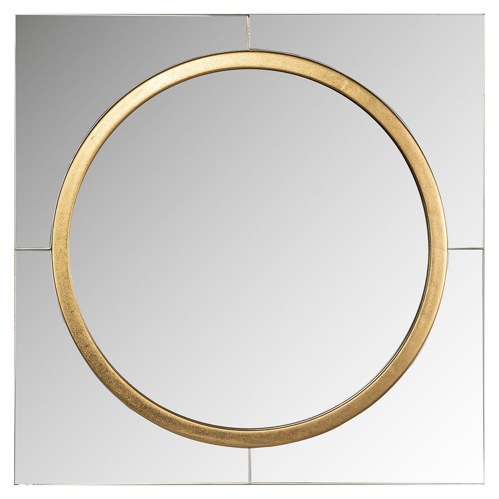 Spiegel Briana rond goud (Goud)