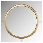 Spiegel Briana rond goud (Goud)