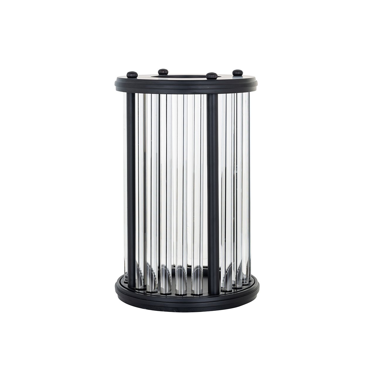 Windlicht Faey zwart groot (Zwart)
