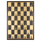 Wanddecoratie Nala (Zwart/goud)