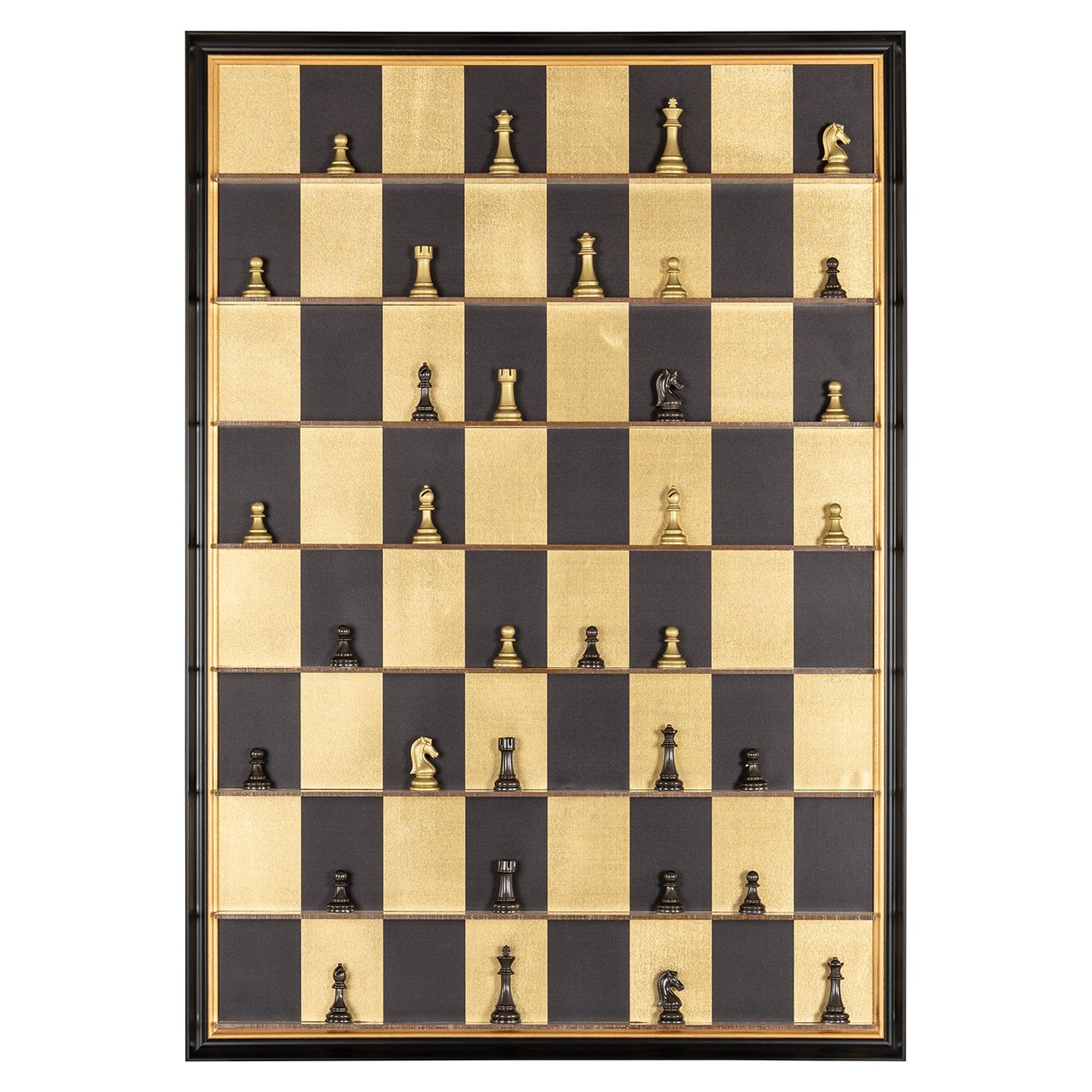 Wanddecoratie Nala (Zwart/goud)