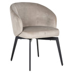 Stoel Amphara khaki fluweel brandvertragend (FR-Quartz 903 Khaki)