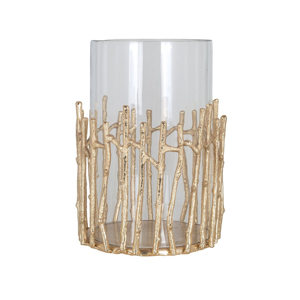 Windlicht Loretta groot (Goud)