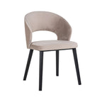 Stoel Savoy khaki fluweel (Quartz Khaki 903)