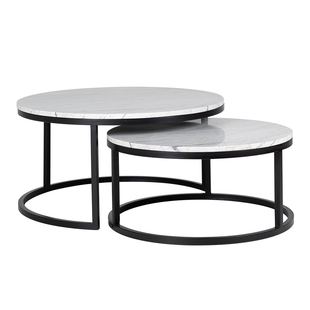 Salontafel Lexington set van 2 (Wit)