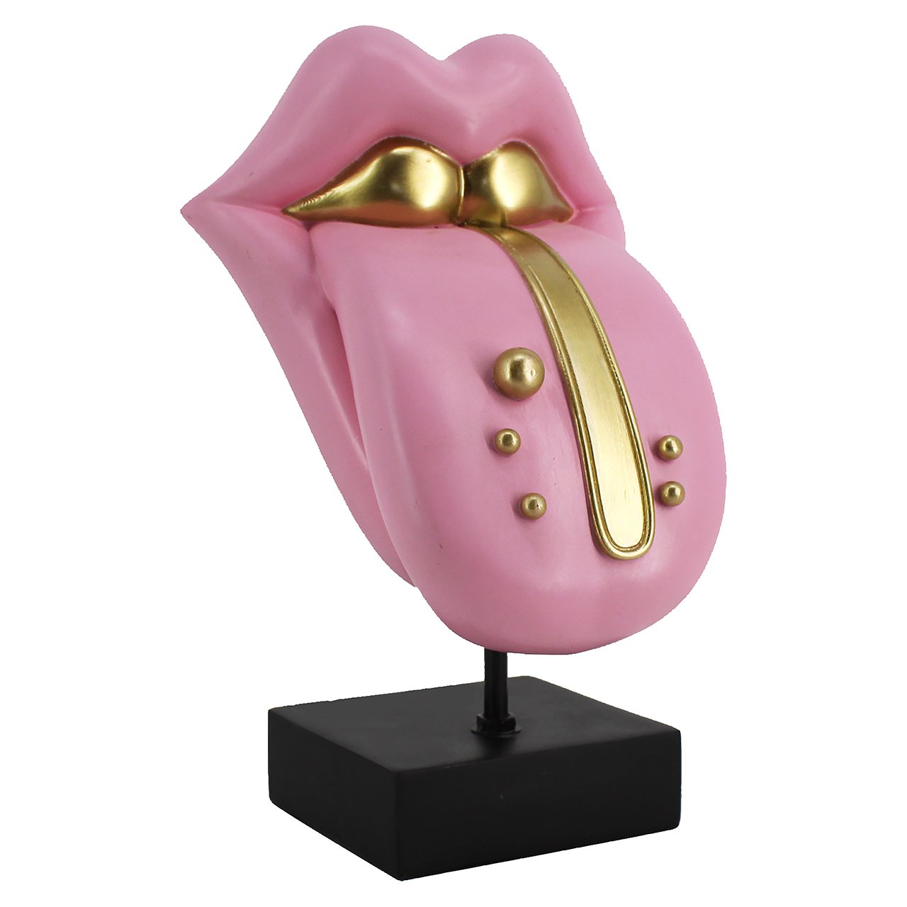Deco object Tongue roze (Roze)