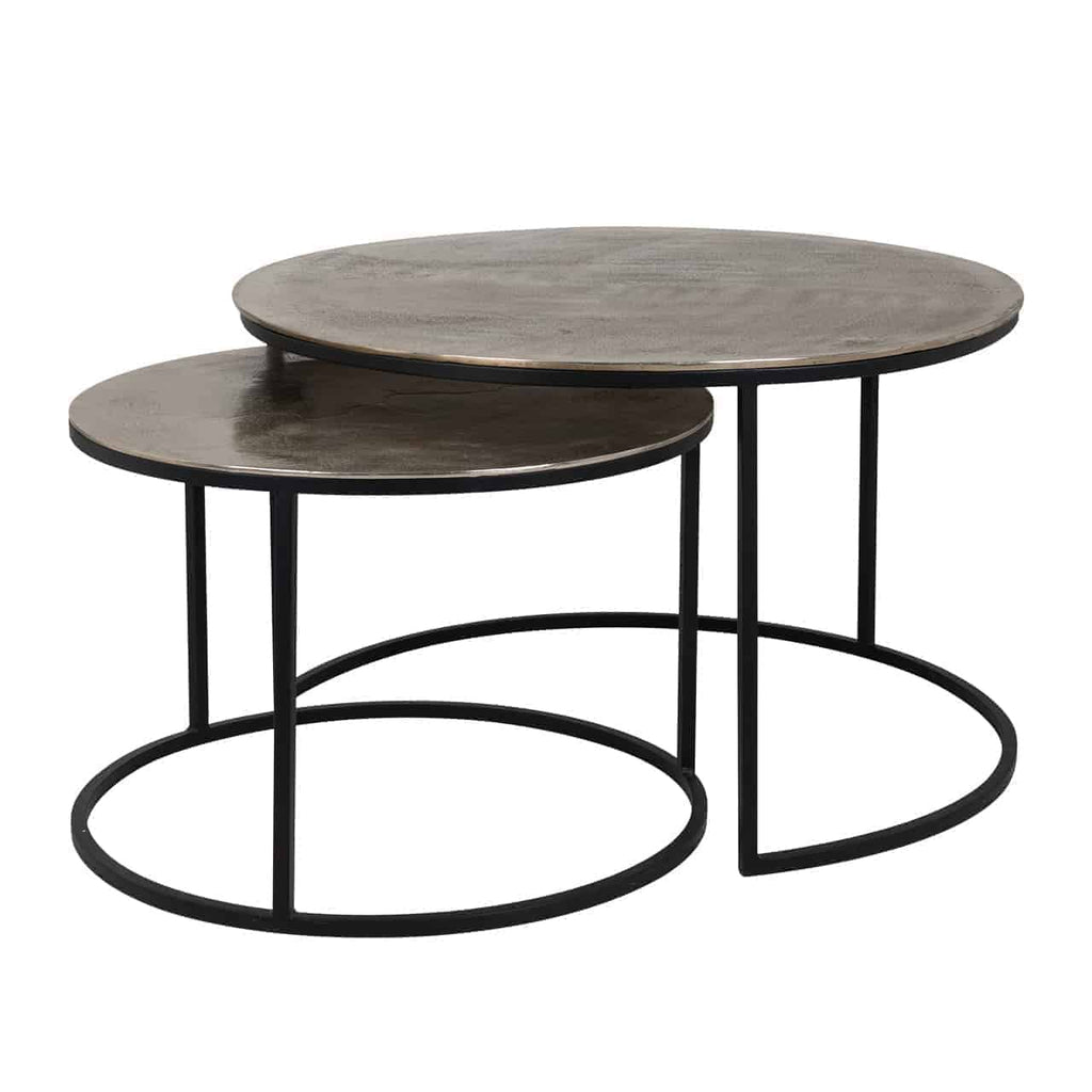 Salontafel Asher set van 2 (Champagne goud)