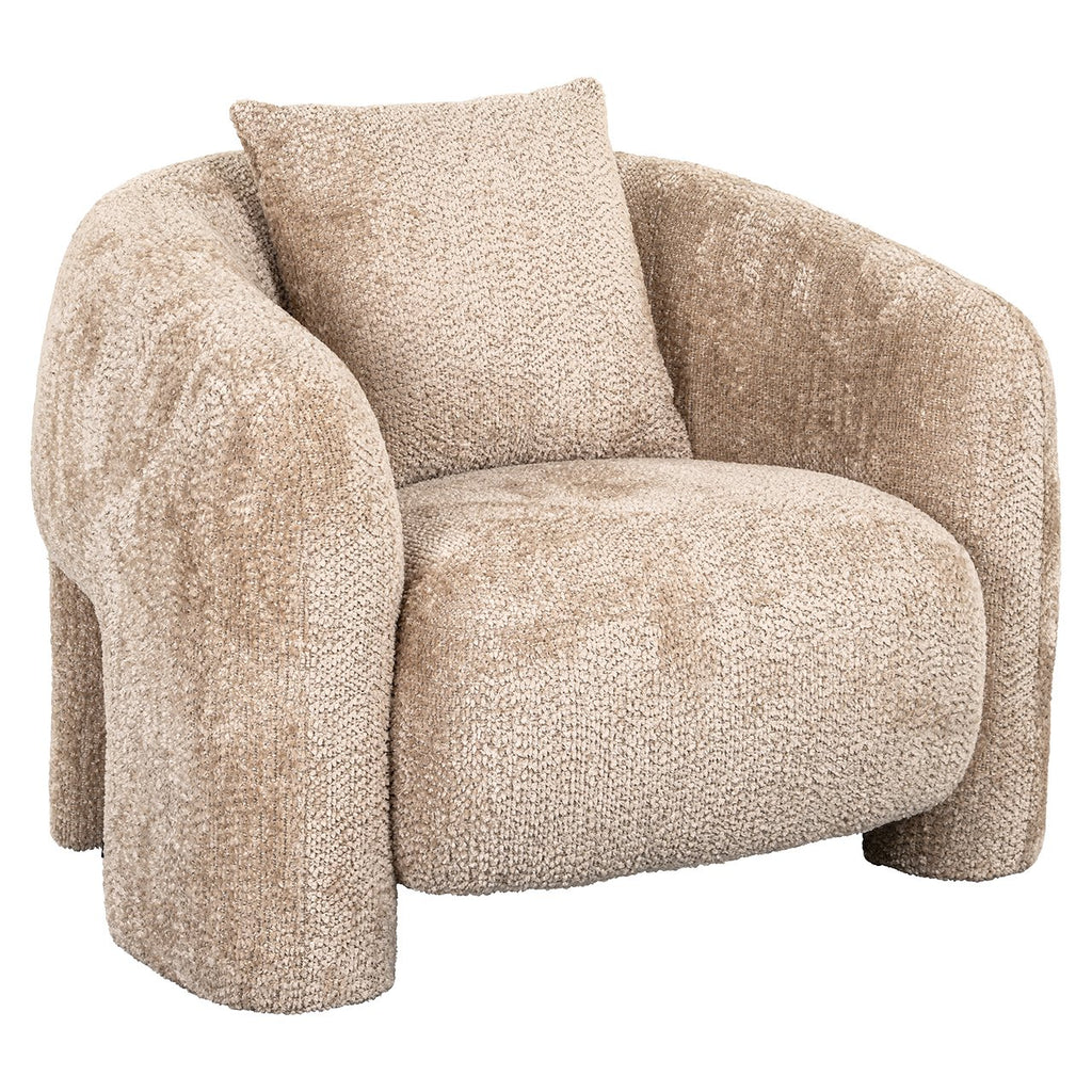 Fauteuil Milania in prachtig beige (Be Lovely 170 Beige)