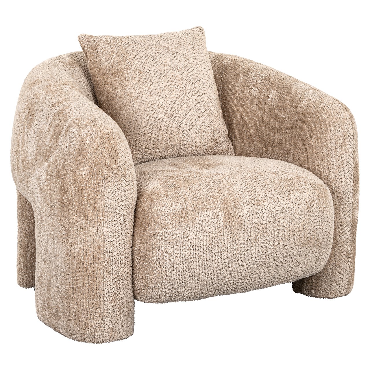Fauteuil Milania in prachtig beige (Be Lovely 170 Beige)
