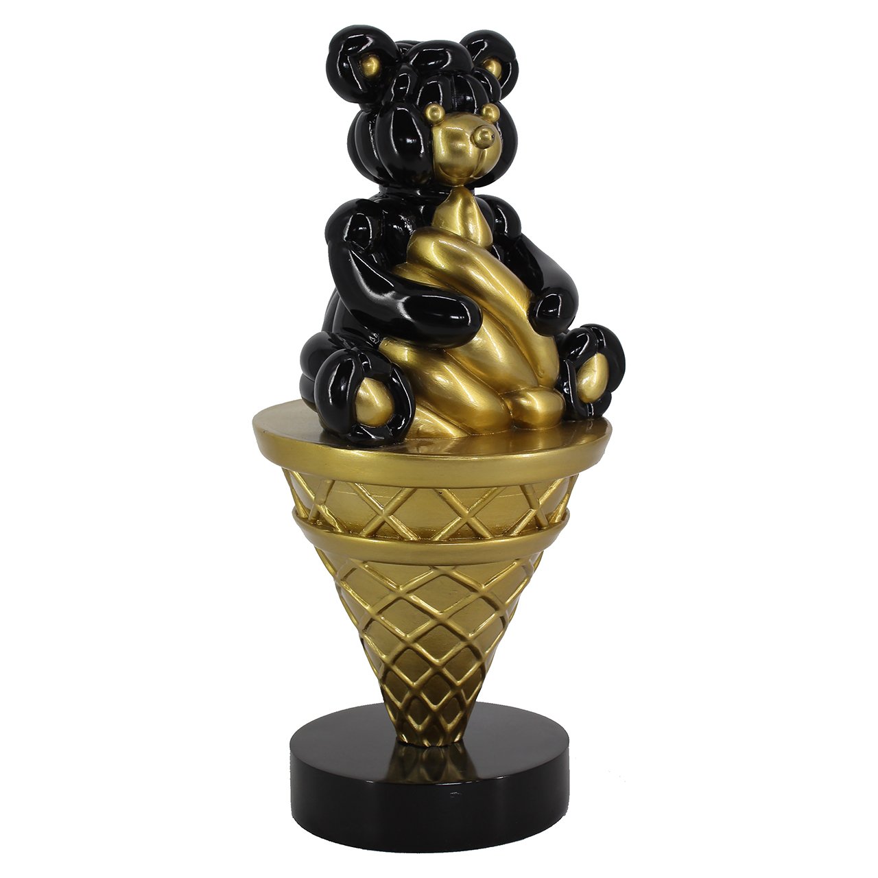 Deco object Harly (Zwart/goud)