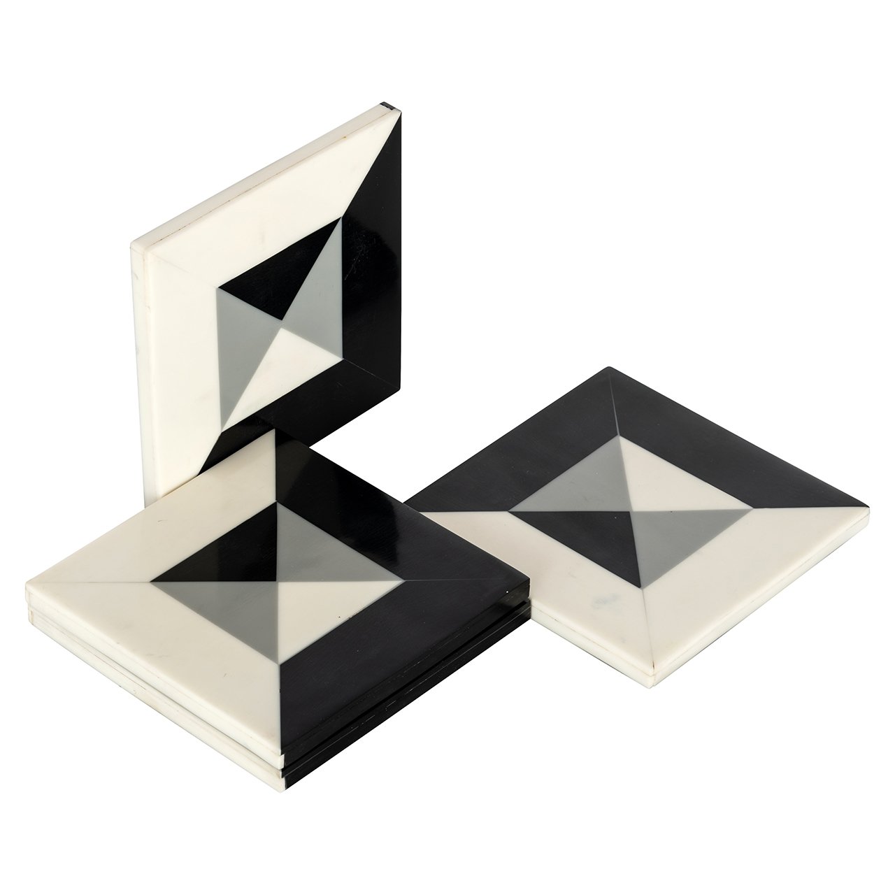 Onderzetter Louel (Zwart/wit)