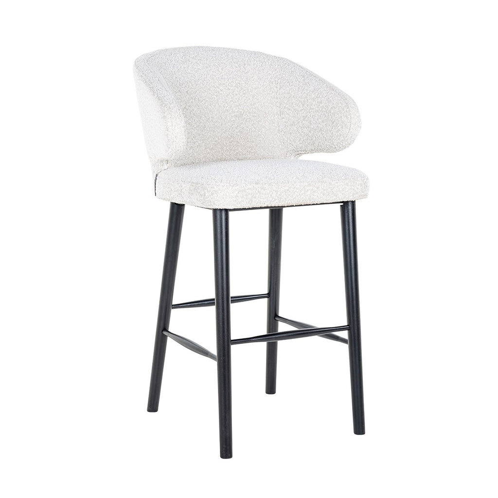Barstoel Indigo wit bouclé (Copenhagen 900 Bouclé White)