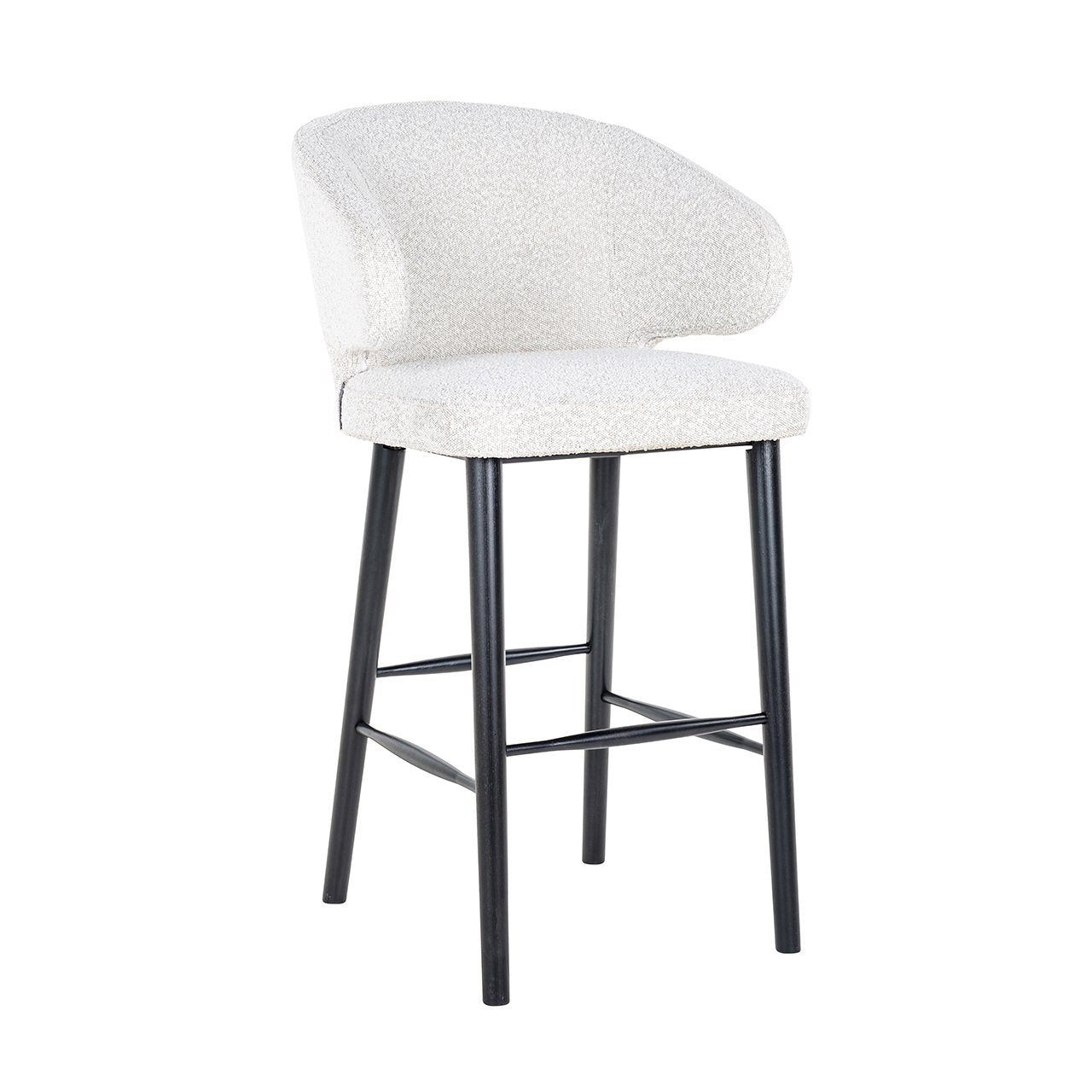 Barstoel Indigo wit bouclé (Copenhagen 900 Bouclé White)