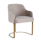 Stoel Hadley khaki fluweel brandvertragend (FR-Quartz 903 Khaki)