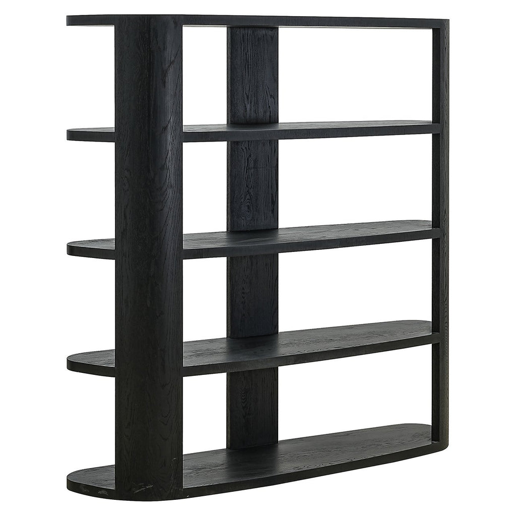 Wandkast Navarino 3-planken (Donker koffie)