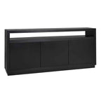 Dressoir Oakura 3-deuren (Zwart)