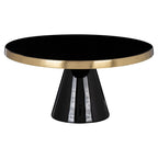Taartplateau Elena (Zwart/goud)