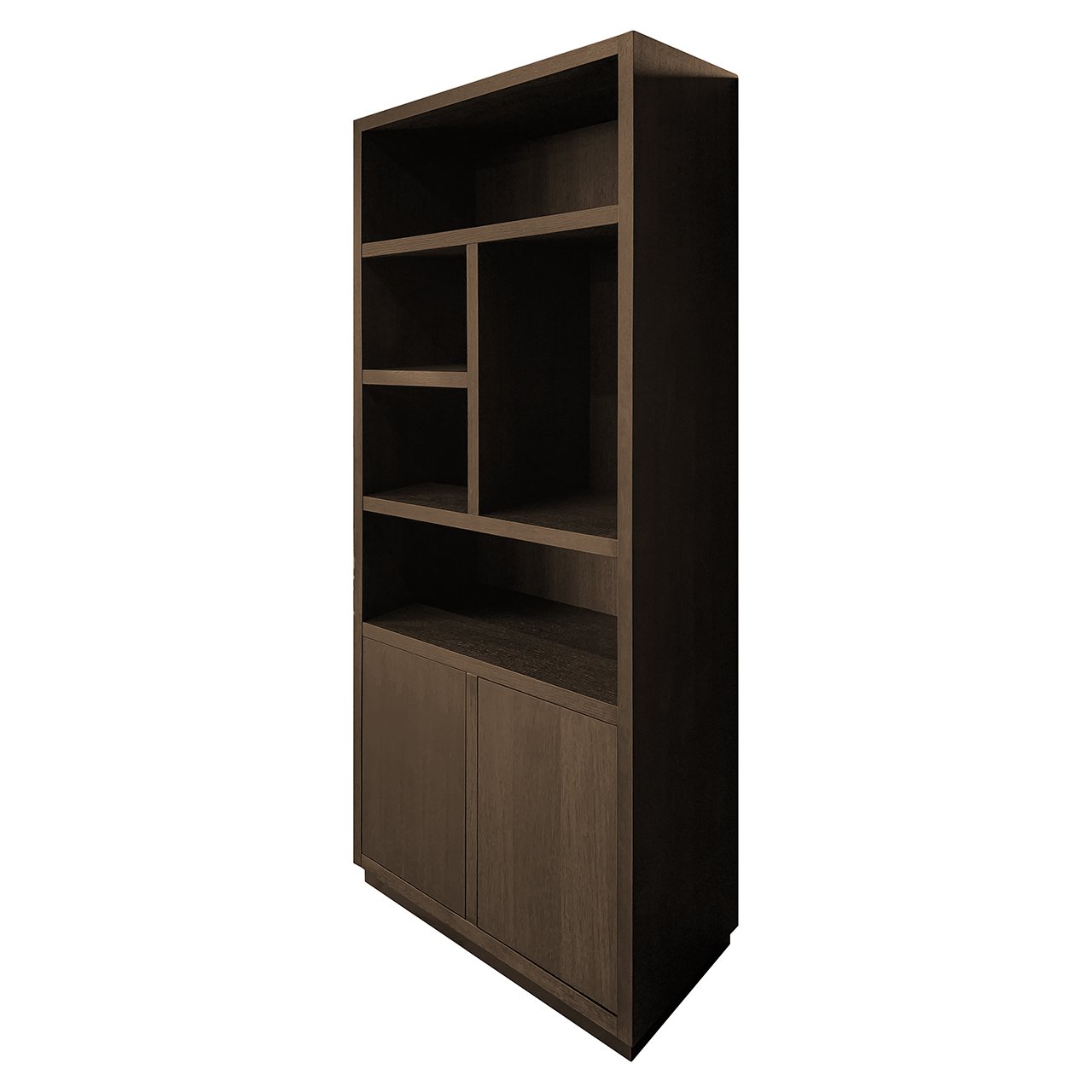 Boekenkast Oakura 2-deuren (Bruin)