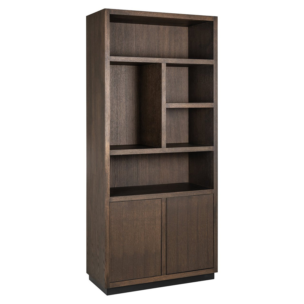 Boekenkast Oakura 2-deuren (Bruin)