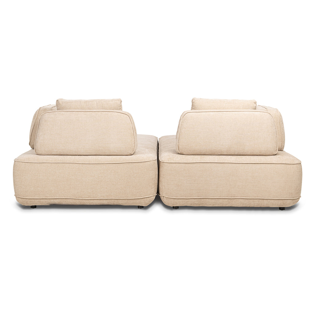 Bank Tudor met losse rugleuning zand olympus (Zand olympus)