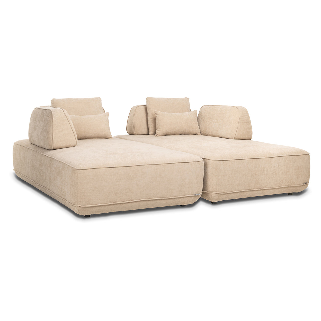 Bank Tudor met losse rugleuning zand olympus (Zand olympus)