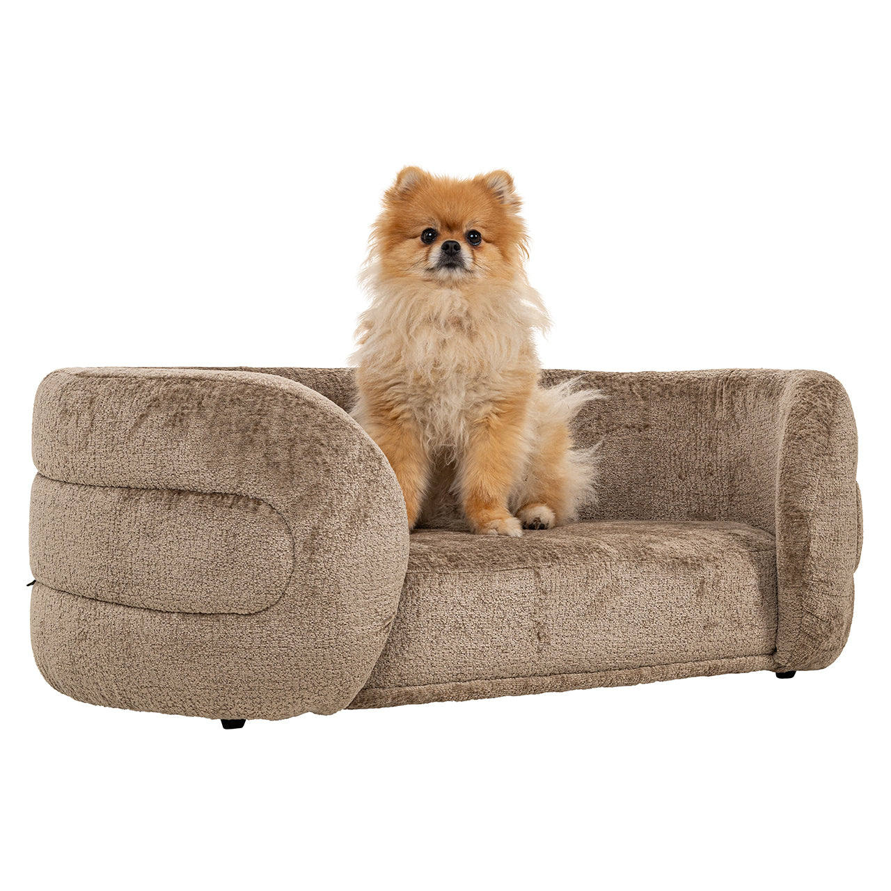 Huisdierenbed Bingo taupe chenille (Bergen 104 taupe chenille)