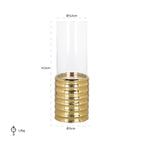 Windlicht Bodil groot (Goud)